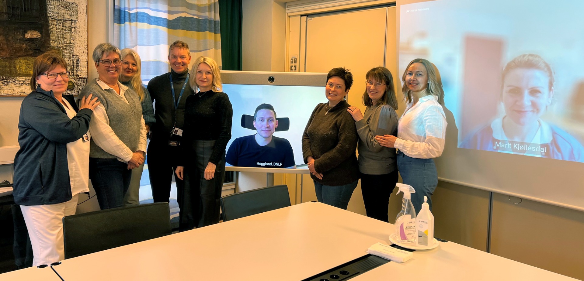 Frå venstre: Rita Trælnes, Randi Aven, Hilde Stegane, Eivind Standnes, Lena Thorsnes, Torfinn Heggland (digitalt), Kari Sunde, Berit Hornnes, Laila Gundersen Hafstad og Marit Kjøllesdal (digitalt).